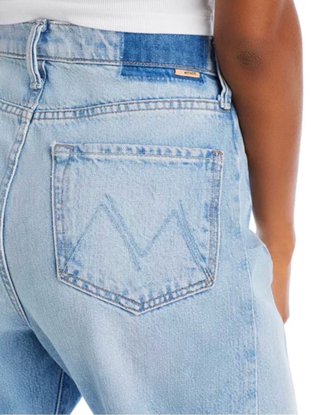 MOTHER The Half Pipe High Rise Ankle Wide Leg Jeans~ This is How I Roll - Picture 4 of 4